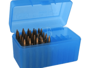 MTM AMMO BOX 50RD 243-308 BLU-C